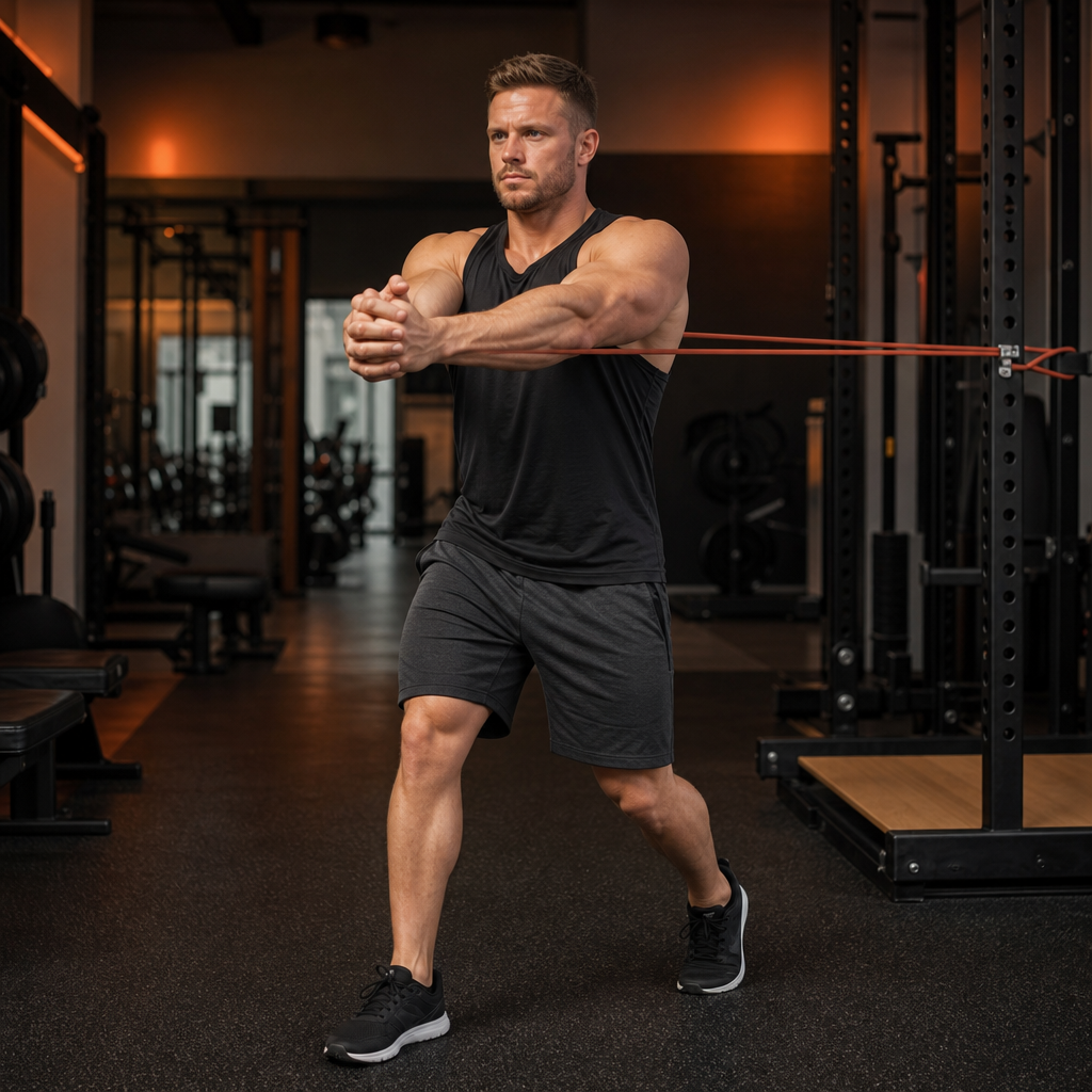 Banded anti-rotation press fully pressed out